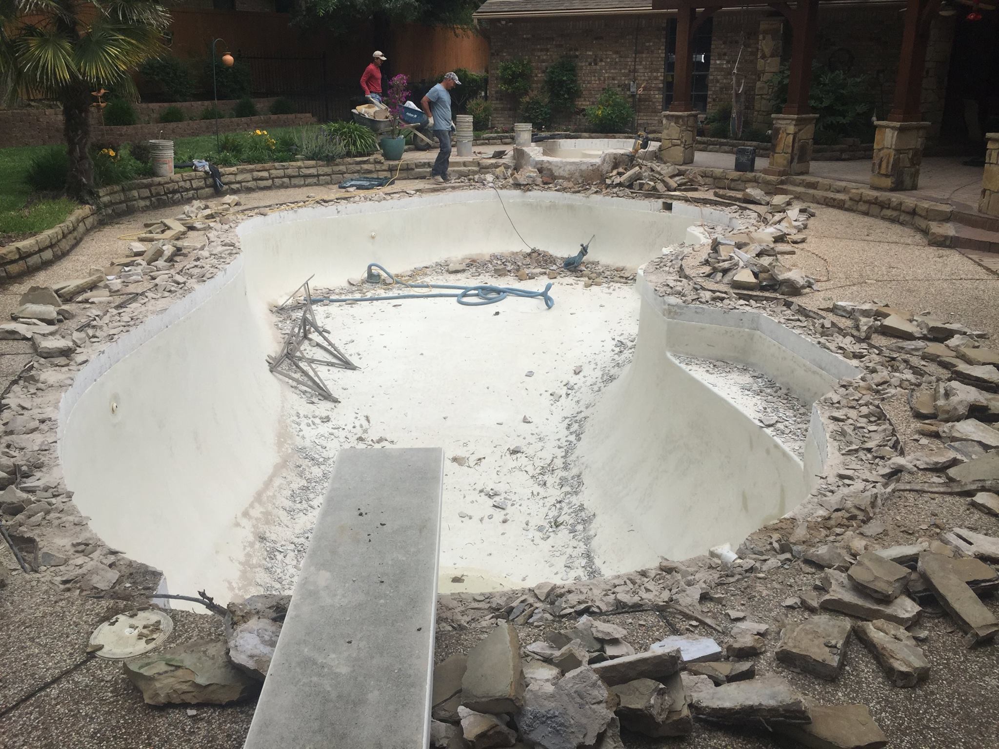 Flower Mound Pool Remodel Beginning